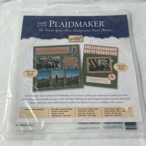 Stampin' Up Plaidmaker Templates Scrapbooking Paper Crafting DIY Background Card